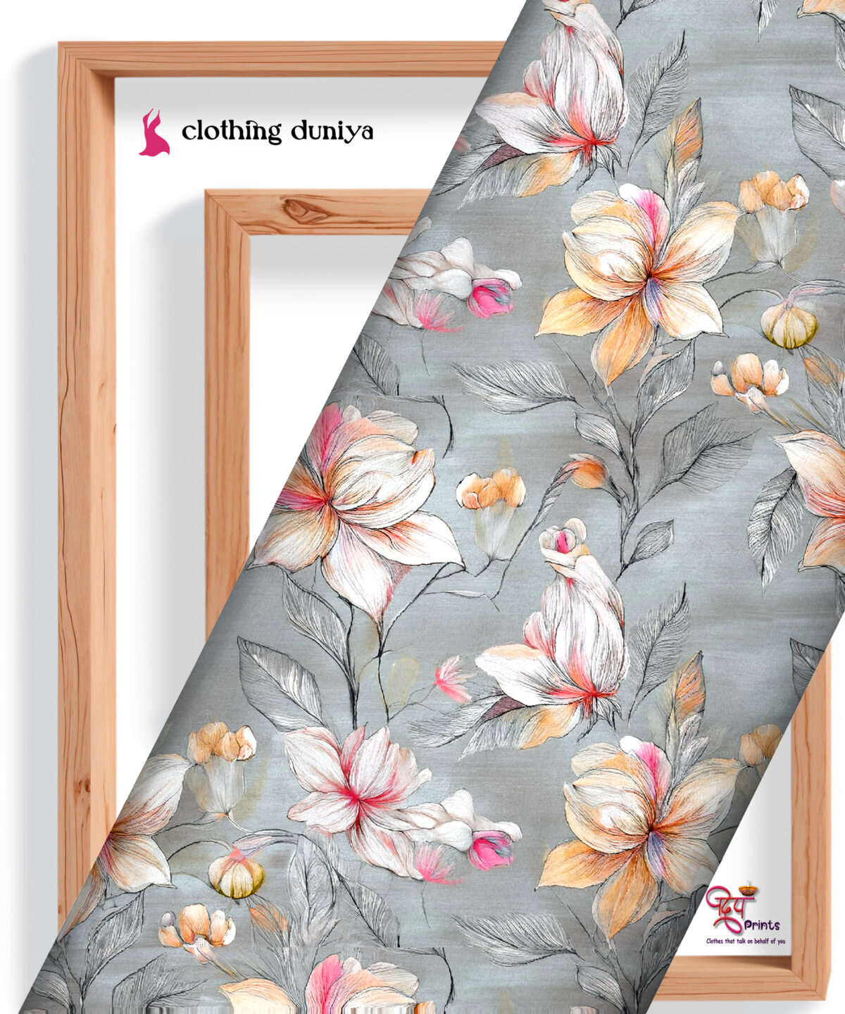 DEEP PRINTS CD-04 Rayon Fabric
