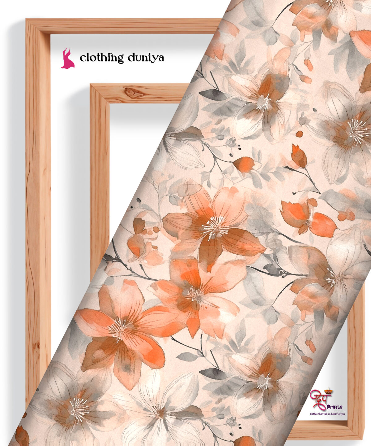 DEEP PRINTS CD-08 Rayon Fabric