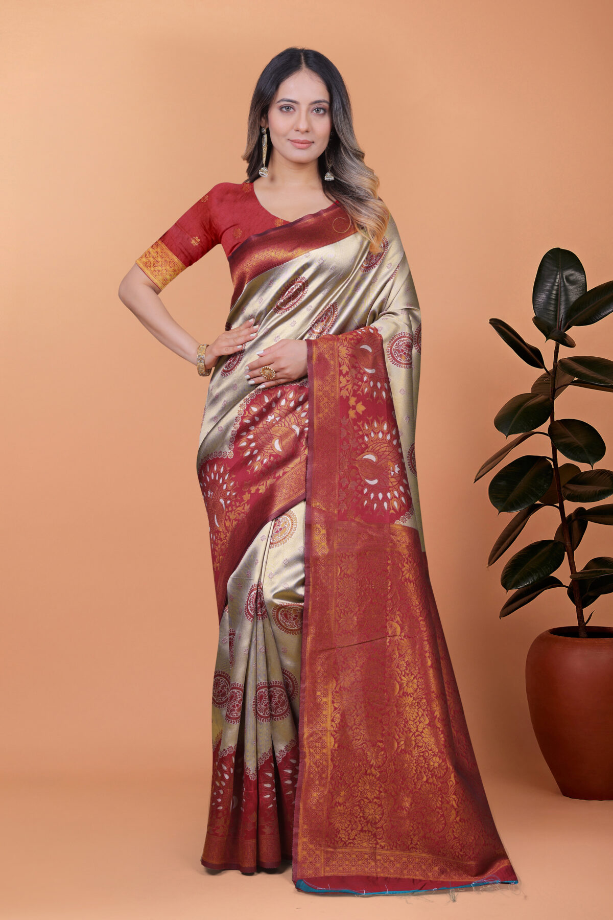 Royal Radiance Banarasi Silk Saree  -GG-66 A-M