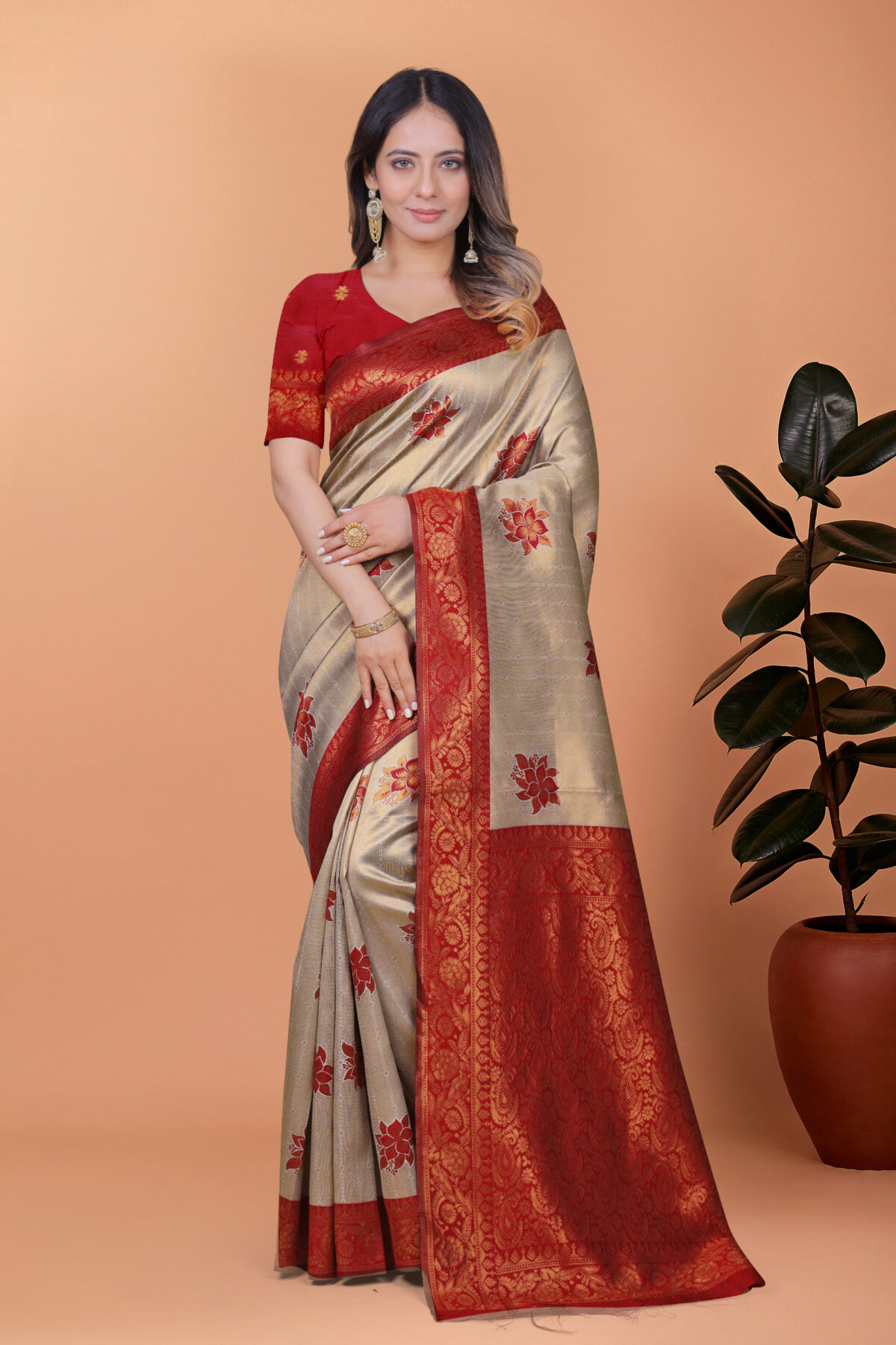 Royal Radiance Banarasi Silk Saree  -GG-54