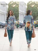 Women's Premium Printed Co-Ord Set Viscose Reyon 22KG DIGITAL PRINT - Image 2