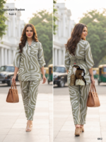 Women's Premium Printed Co-Ord Set Viscose Reyon 22KG DIGITAL PRINT - Image 3