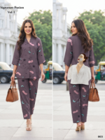 Women's Premium Printed Co-Ord Set Viscose Reyon 22KG DIGITAL PRINT - Image 4