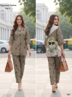 Women's Premium Printed Co-Ord Set Viscose Reyon 22KG DIGITAL PRINT - Image 6