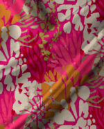 Tropical Blush Watercolor Botanical Seamless Pattern Digital Print - Image 2