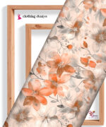 Peach Blossom Watercolor Floral Digital Print