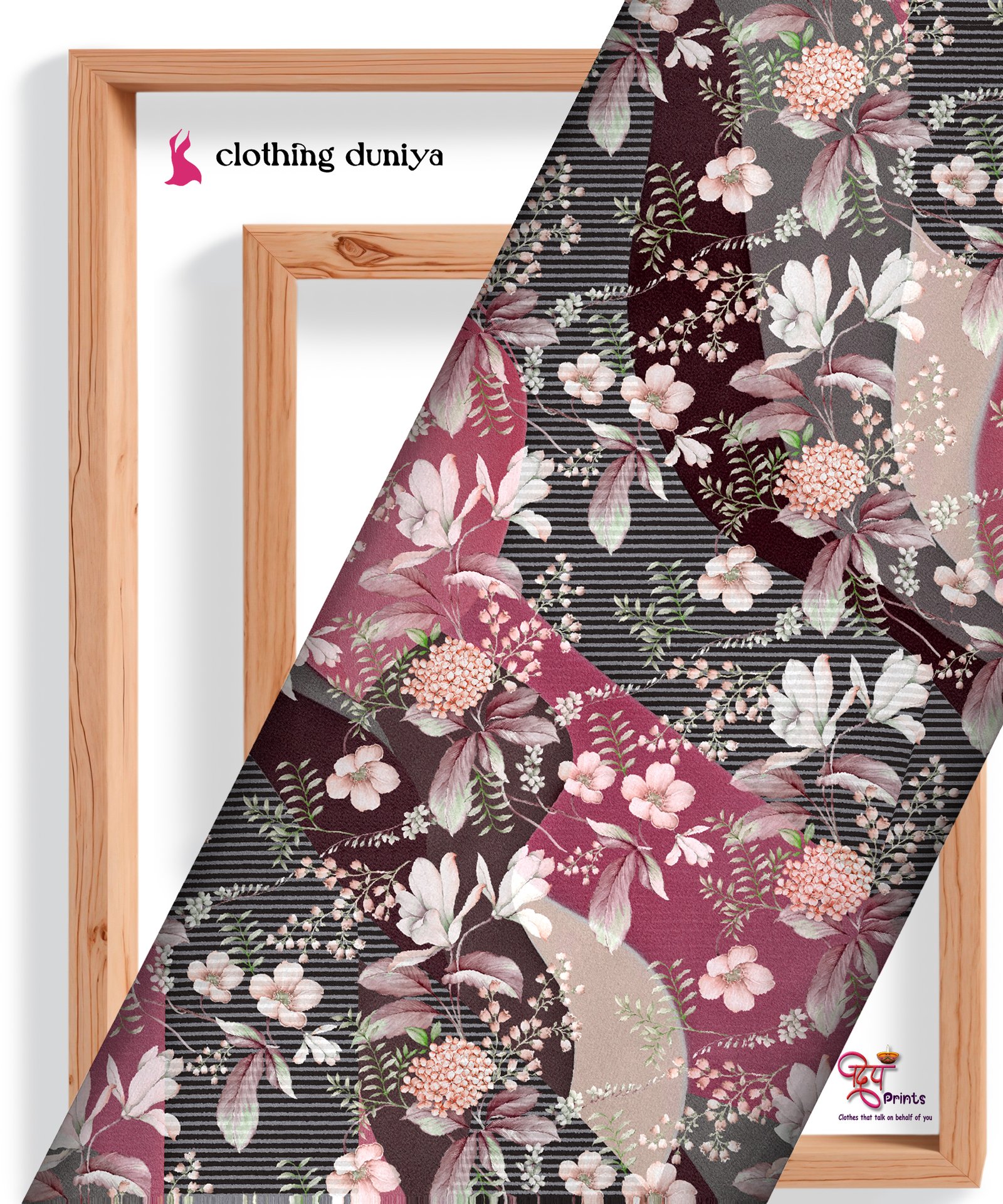 CD-14 Autumn Harmony Blooms Digital Print - Image 1