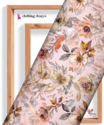 Elegant Pastel Botanical Leaf Floral Pattern