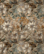 Vintage Autumn Bloom Botanical Floral Pattern - Image 3