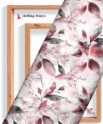 Blush Watercolor Botanical Leaf Pattern Digital Print