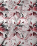 Blush Watercolor Botanical Leaf Pattern Digital Print - Image 3