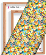Vibrant Abstract Impressionist Floral Garden Pattern Digital Print