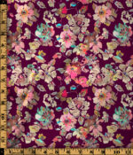 Royal Plum Watercolor Floral Garden Pattern Digital Print - Image 4