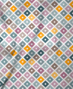 Modern Pastel Geometric Diamond Pattern Digital Print - Image 3