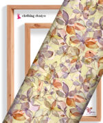Soft Watercolor Autumn Botanical Leaves Pattern Digital Print