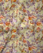 Soft Watercolor Autumn Botanical Leaves Pattern Digital Print - Image 3