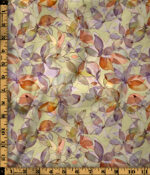 Soft Watercolor Autumn Botanical Leaves Pattern Digital Print - Image 4