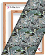 Modern Monochrome Tropical Leaf Botanical Pattern Digital Print