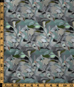 Modern Monochrome Tropical Leaf Botanical Pattern Digital Print - Image 4