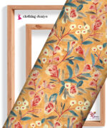 Golden Blossom Harmony Digital Print