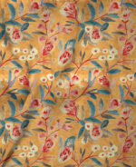 Golden Blossom Harmony Digital Print - Image 3