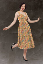 Golden Blossom Harmony Digital Print - Image 2