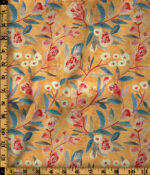 Golden Blossom Harmony Digital Print - Image 4