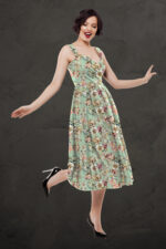 Mint Garden Blossom Digital Print - Image 2