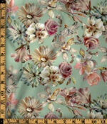 Mint Garden Blossom Digital Print - Image 4