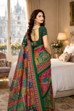 Soft Pure Georgette Digital Print Saree - Image 3