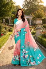 Soft Pure Georgette Digital Print Saree