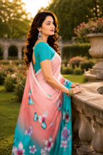 Soft Pure Georgette Digital Print Saree - Image 4