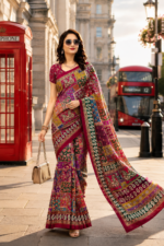 Soft Pure Georgette Digital Print Saree