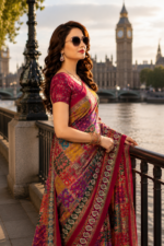 Soft Pure Georgette Digital Print Saree - Image 4