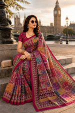 Soft Pure Georgette Digital Print Saree - Image 5