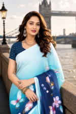 Soft Pure Georgette Digital Print Saree - Image 2