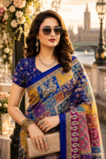 Soft Pure Georgette Digital Print Saree - Image 2