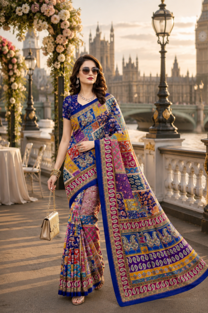Soft Pure Georgette Digital Print Saree