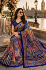 Soft Pure Georgette Digital Print Saree - Image 5