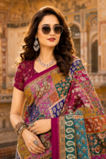Soft Pure Georgette Digital Print Saree - Image 2