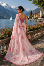 Soft Pure Georgette Digital Print Saree - Image 5