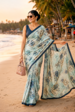 Soft Pure Georgette Digital Print Saree