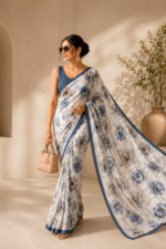 Soft Pure Georgette Digital Print Saree