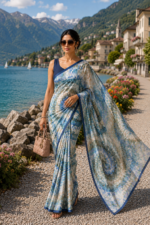 Soft Pure Georgette Digital Print Saree