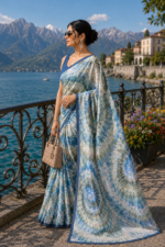 Soft Pure Georgette Digital Print Saree - Image 2