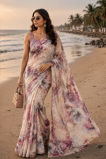 Soft Pure Georgette Digital Print Saree