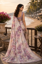 Soft Pure Georgette Digital Print Saree - Image 5