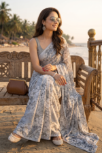 Soft Pure Georgette Digital Print Saree - Image 4