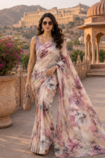 Soft Pure Georgette Digital Print Saree