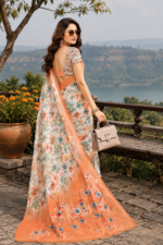 Soft Pure Georgette Digital Print Saree - Image 5